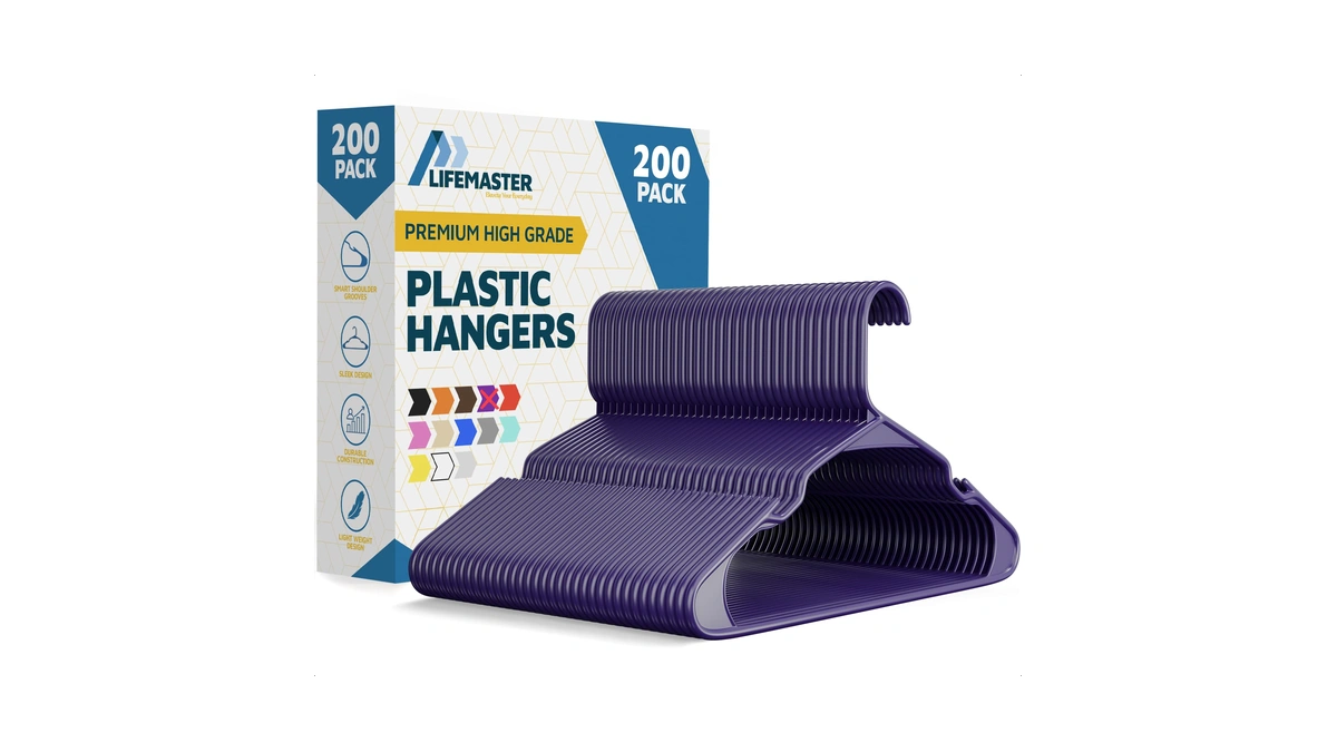 Plastic Clothes Hangers – Heavy Duty Hanger Set, For Organizing