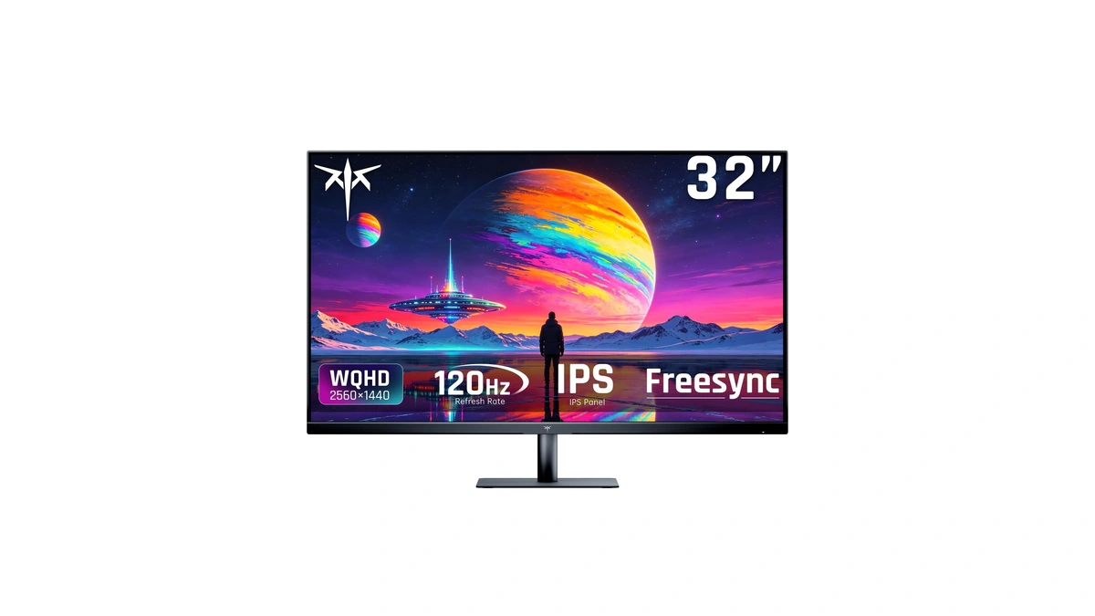 Ktc 32 Inch 2k 120hz Computer Monitor, Ips Qhd 2560