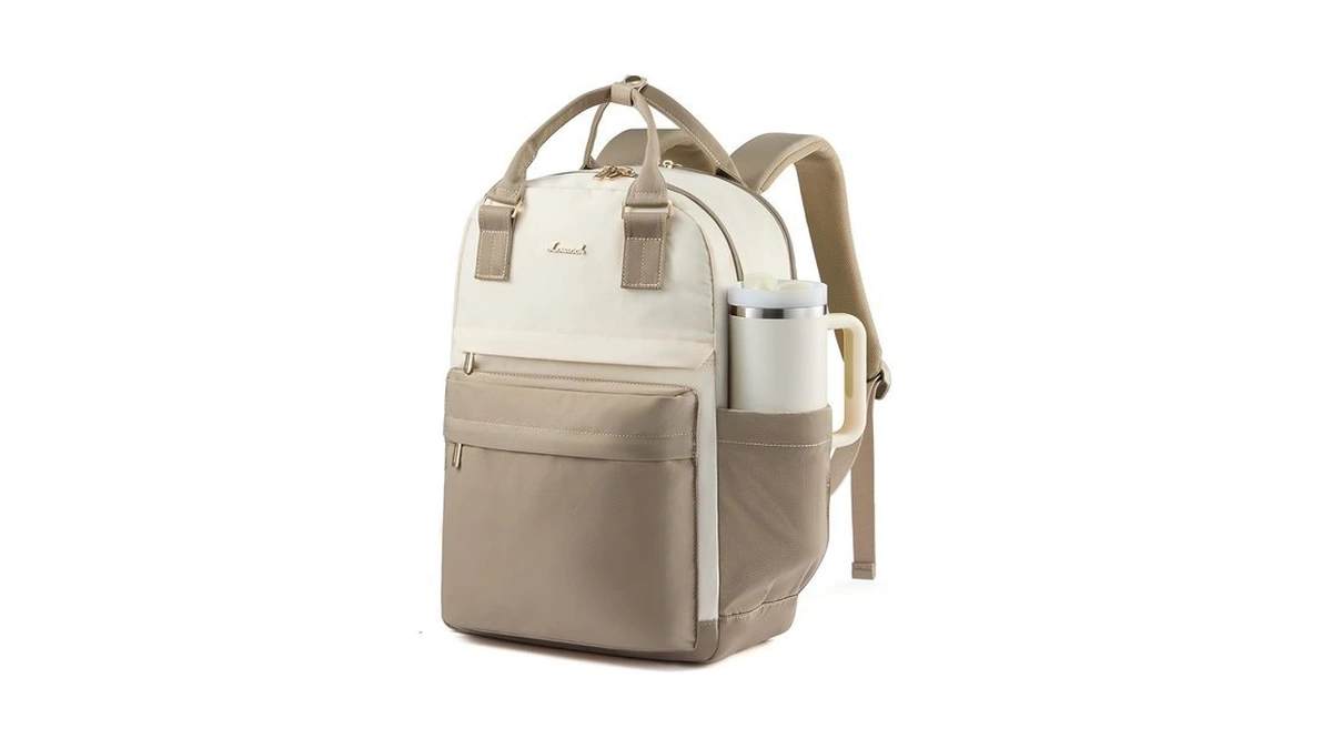 Lovevook Laptop Backpack For Women With Giant Tumbler Holder Pocket,
