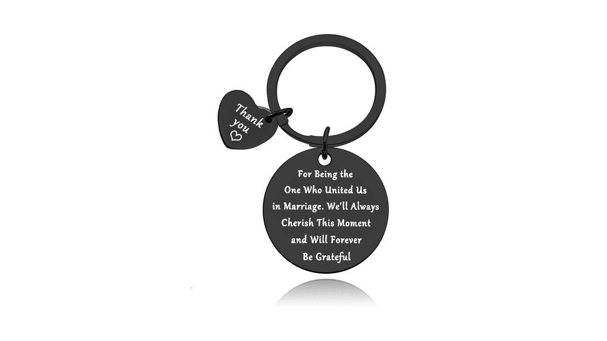Wedding Officiant Keychain Gifts Appreciation Gift For Wedding Officiant Keyring