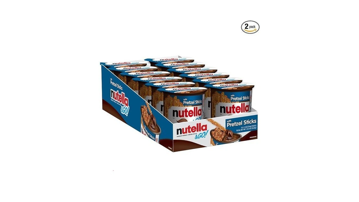Nutella & Go! Chocolate Hazelnut Spread With Cocoa + Pretzel