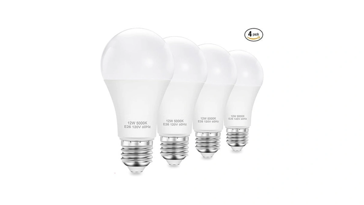 Upwatt A19 Led Bulbs E26 12w (100w Equivalent), Daylight 5000k