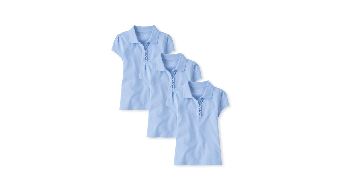 The Children's Place,girls,multipack Short Sleeve Pique Polos,daybreak 3-pack,xx-large
