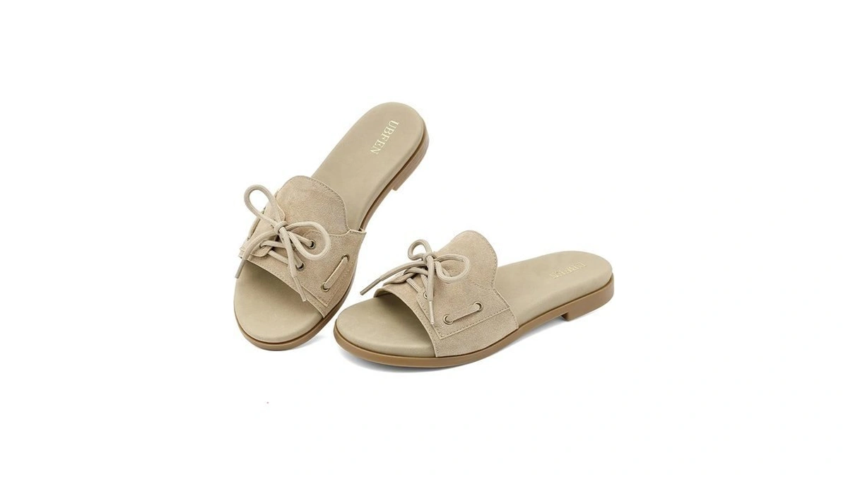 Ubfen Womens Slide Sandals With Arch Support Casual Flat With