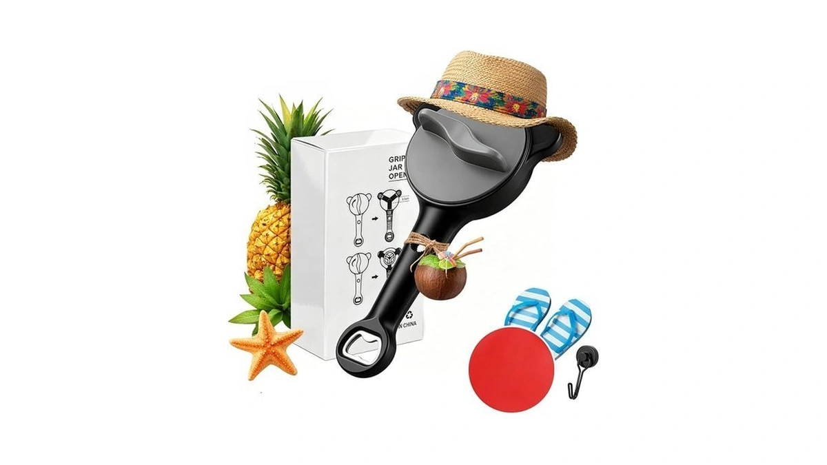 Jar Opener For Seniors, 4-in-1 Adjustable Lid Opener With Non-slip