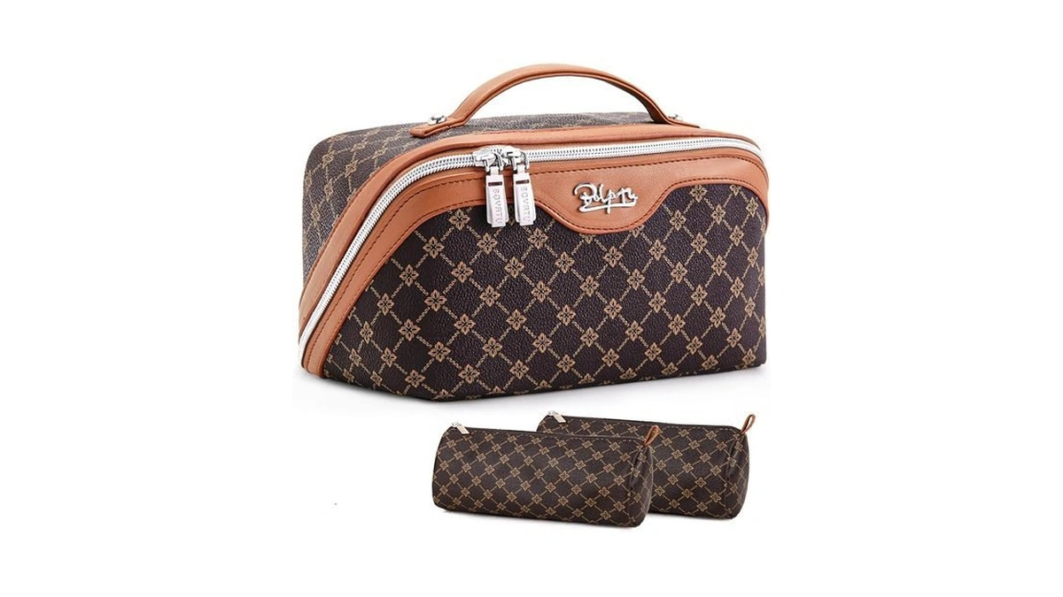 Boyatu Travel Makeup Bag Cosmetic Bags For Women: 3 Pcs
