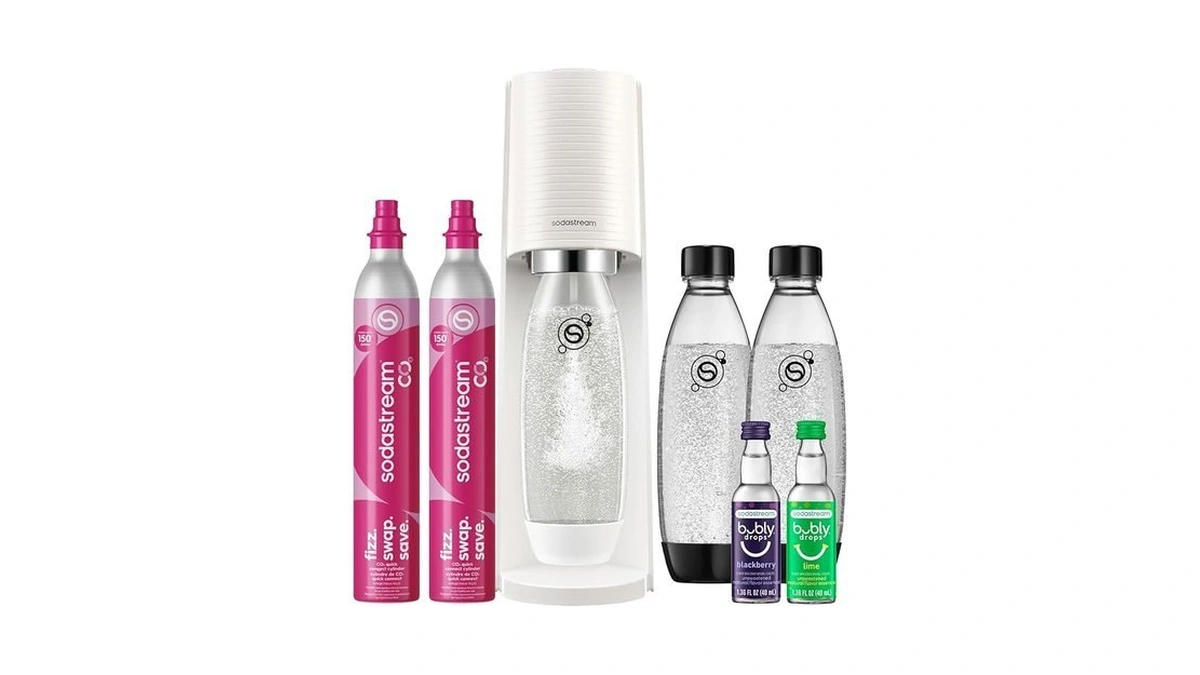 Sodastream Terra Sparkling Water Maker, Value Bundle, Cqc Co2 System,