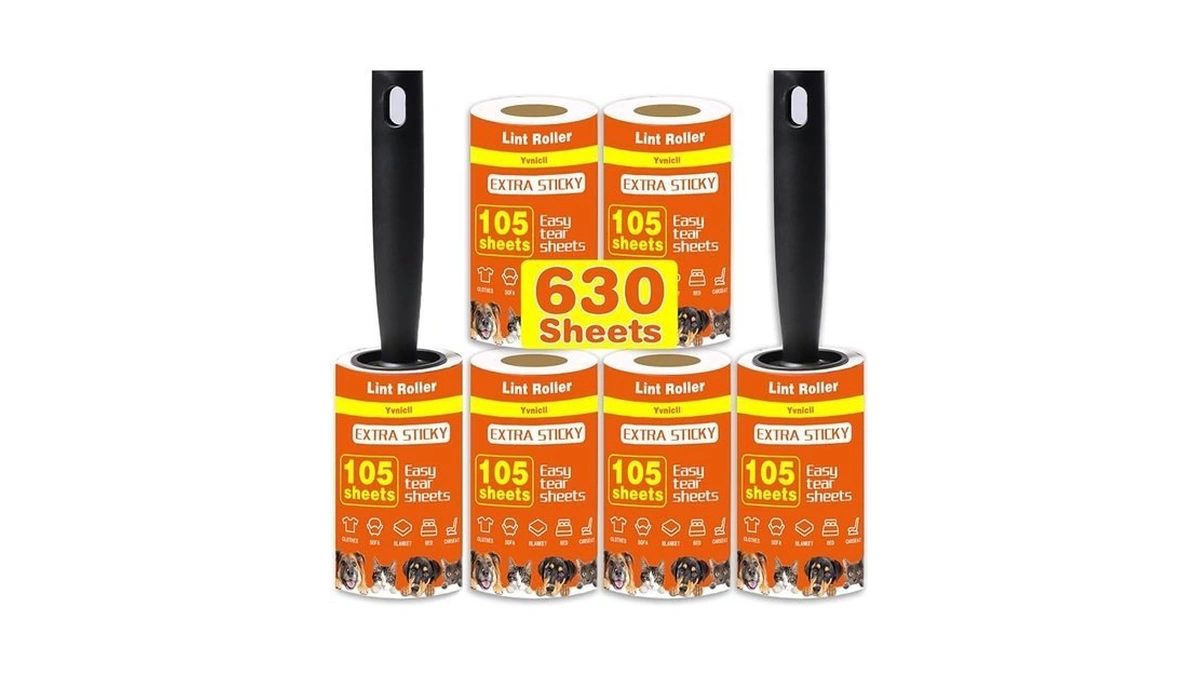 Yvnicll 630 Sheets Extra Sticky Lint Rollers For Pet Hair