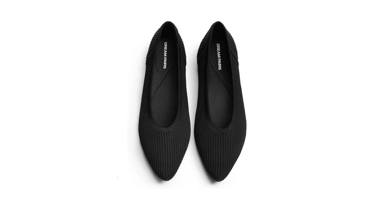 Dream Pairs Women's Knit Ballet Dressy Flats Comfortable Washable Flexible
