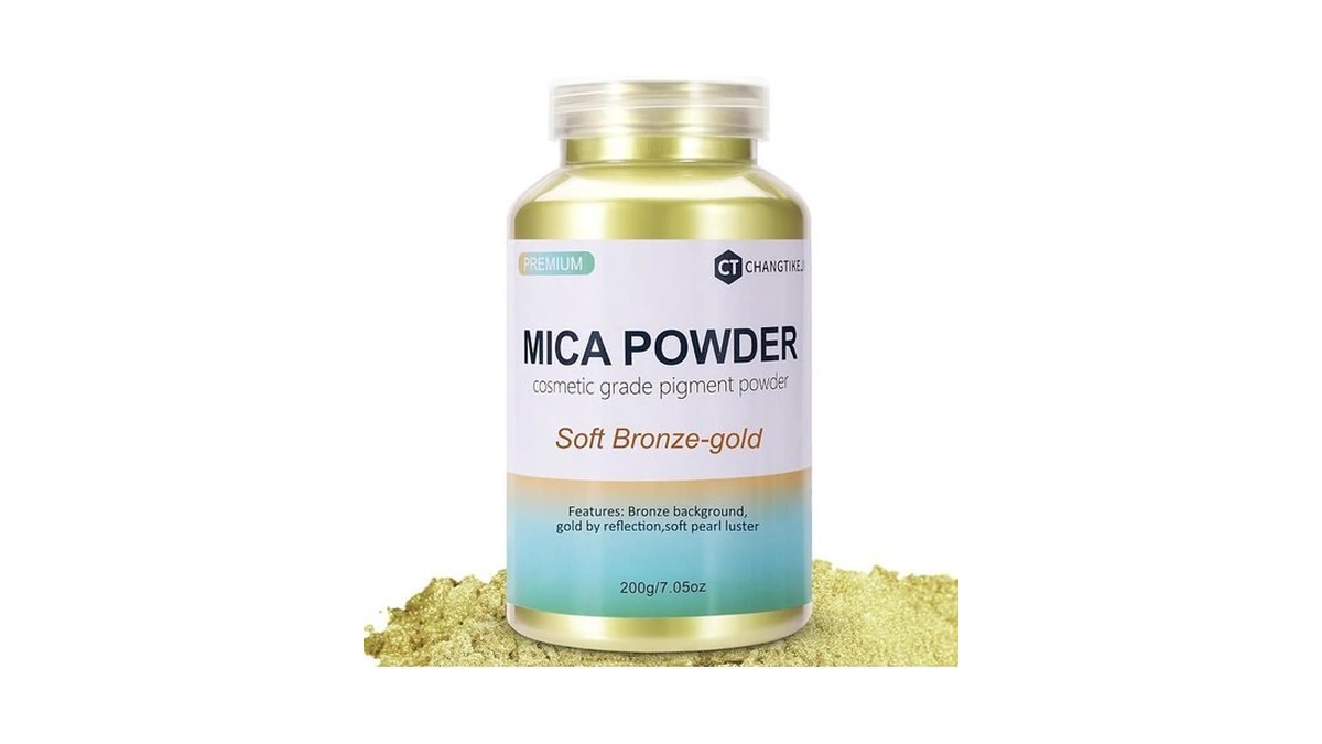 Mica Powder,7.05oz（200g）,soft Bronze-gold Mica Powder Pigment For Epoxy Resin，lip Gloss，car