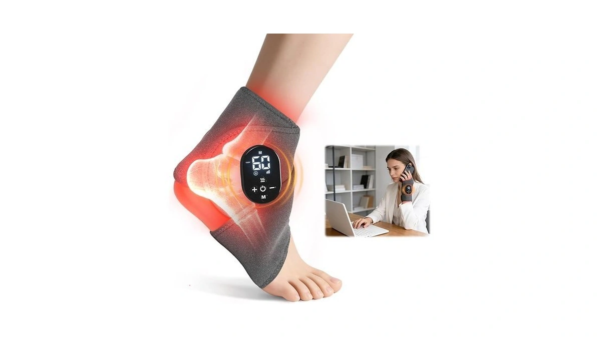 Laokiiy Foot Massager For Neuropathy, Red Light & Infrared, Cordless