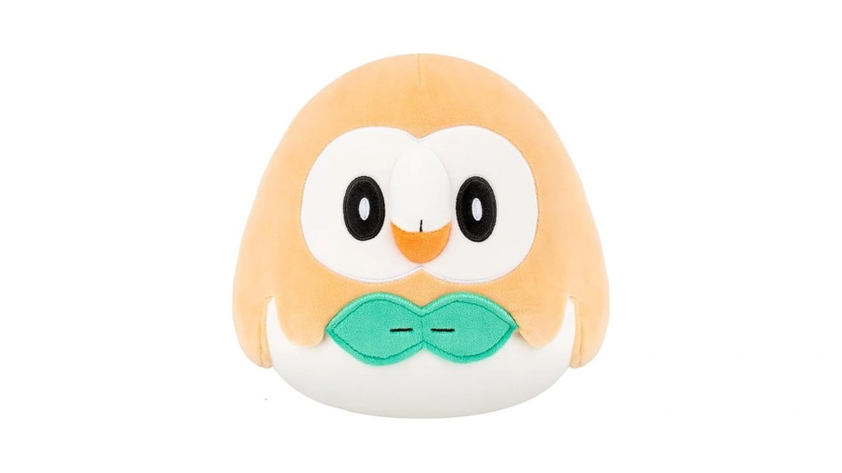 Squishmallows Original 8in Rowlet Pokémon Plush - Ultrasoft Official Jazwares