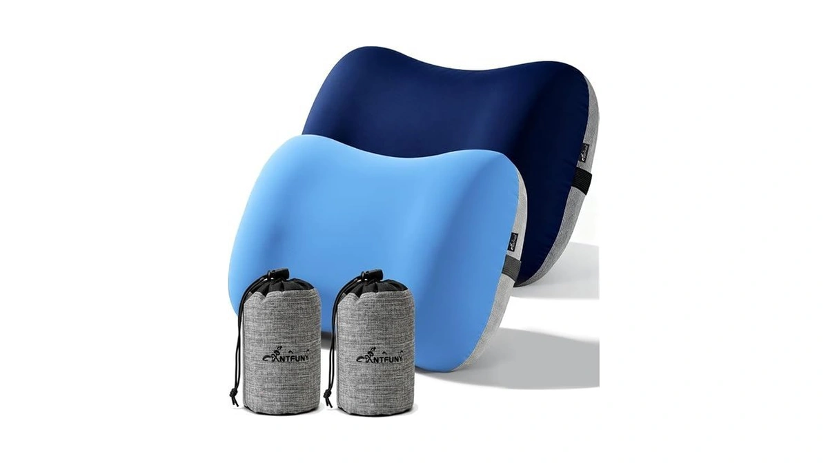2 Packs Inflatable Neck Pillow For Travel Air Blow Up