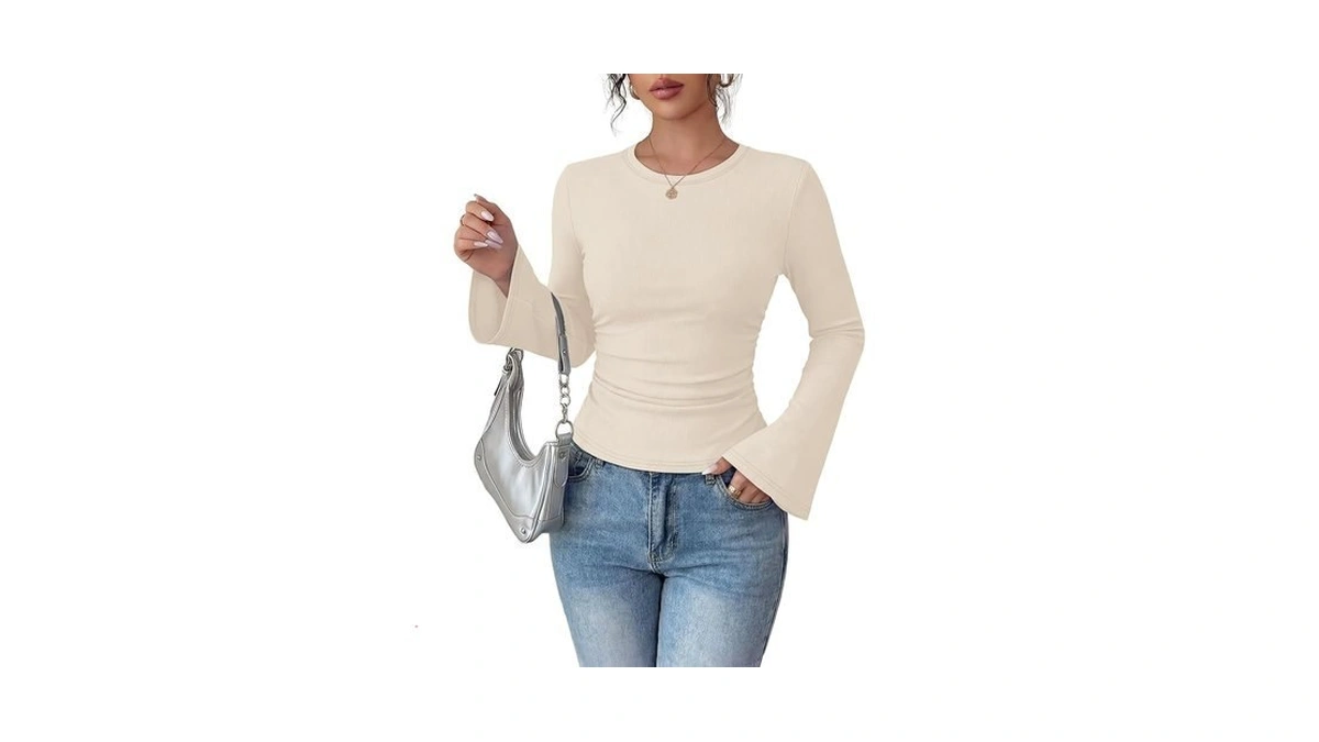 Sampeel Fall Outfits For Women Long Sleeve Shirts Trendy Y2k