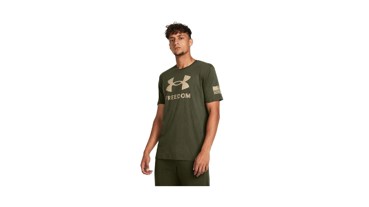Under Armour Men's Freedom Graphic Short Sleeve T-shirt, (390) Marine