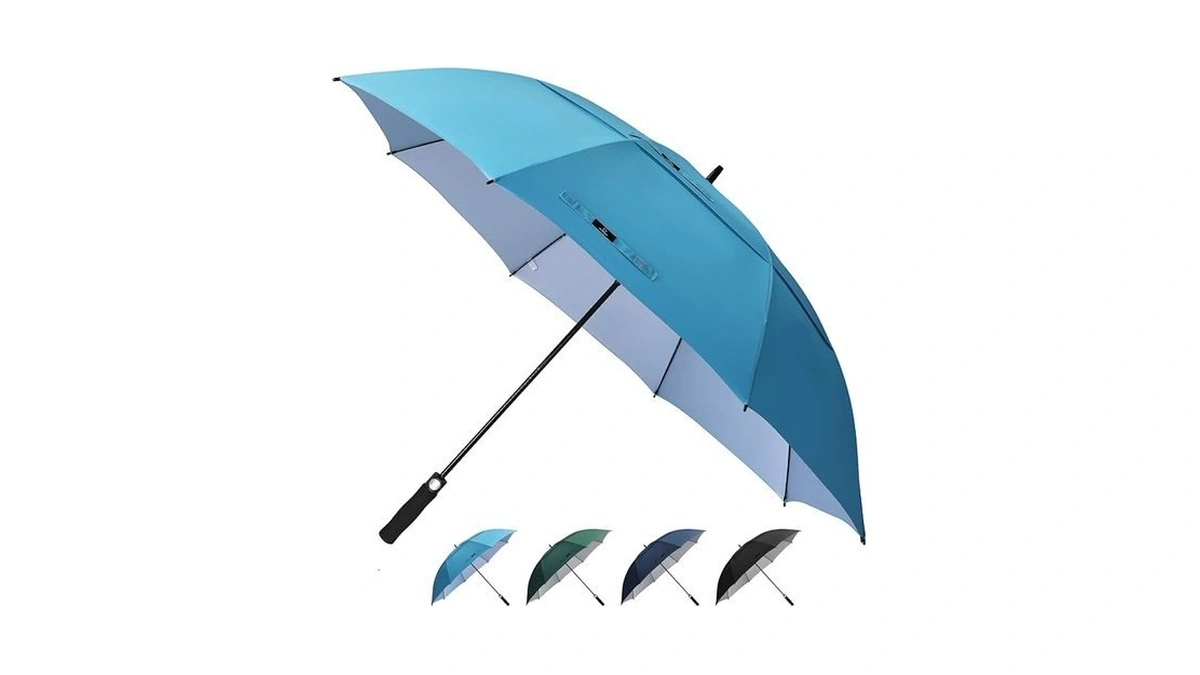 Prospo 62 Inch Extra Large Golf Umbrella Double Canopy Automatic