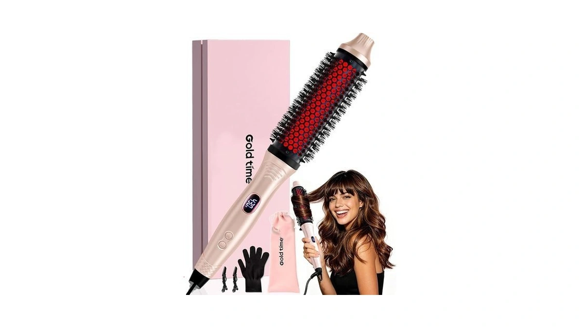Infrared Thermal Brush 1.6 Inch Ionic Heated Thermal Round Brush