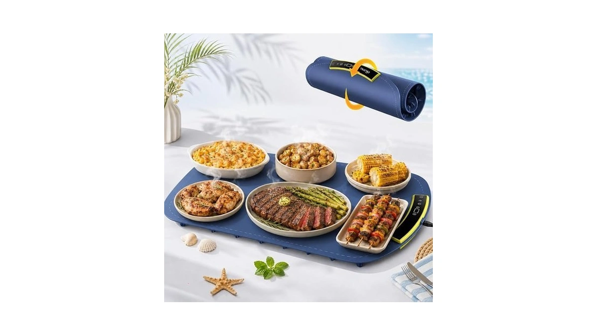 Food Warming Mat For Parties Buffet, 24 X 16 Inch