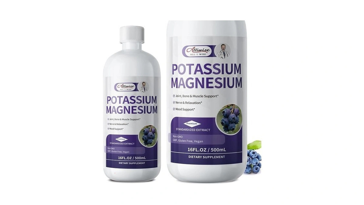 Potassium Magnesium Supplement Liquid-high Absorption Liquid Magnesium & Potassium Sugar-free