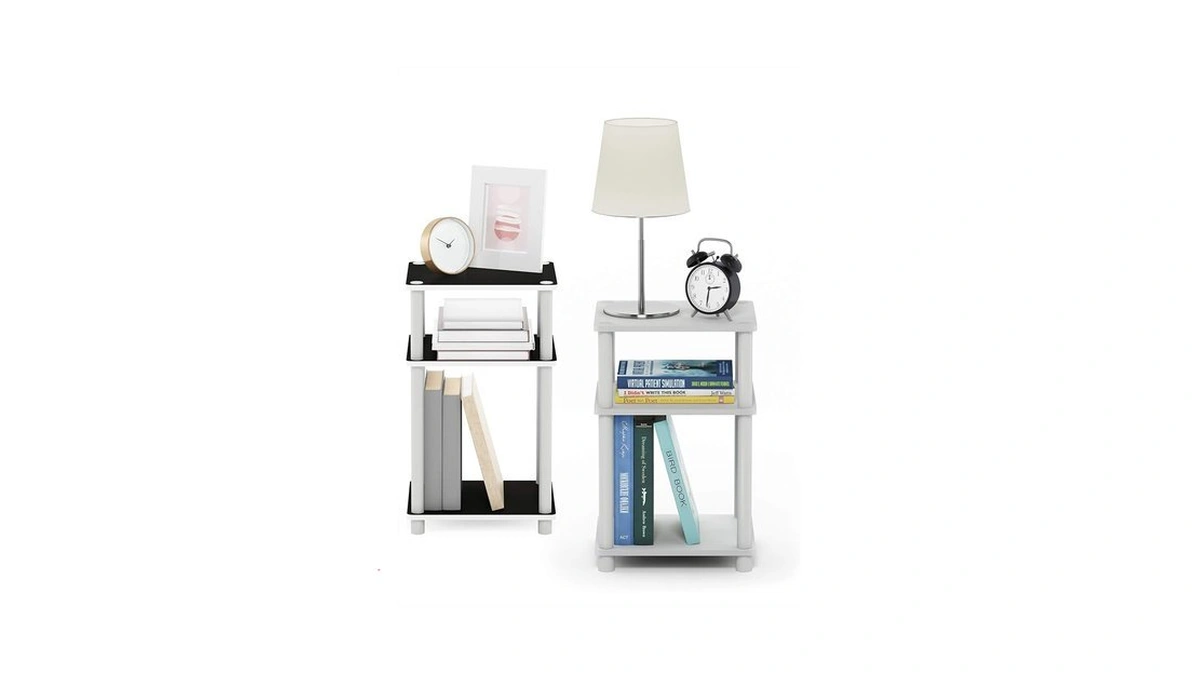 Furinno Just 3-tier Turn-n-tube End Table / Side Table /