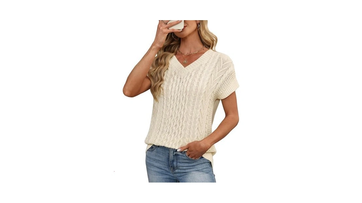 Amazon : Cicibird Women's Summer Cable Knit Sweat