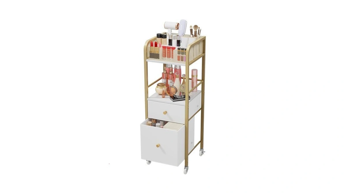 Hapirm Rolling Makeup Cart Organizer - Floor Skincare Make Up