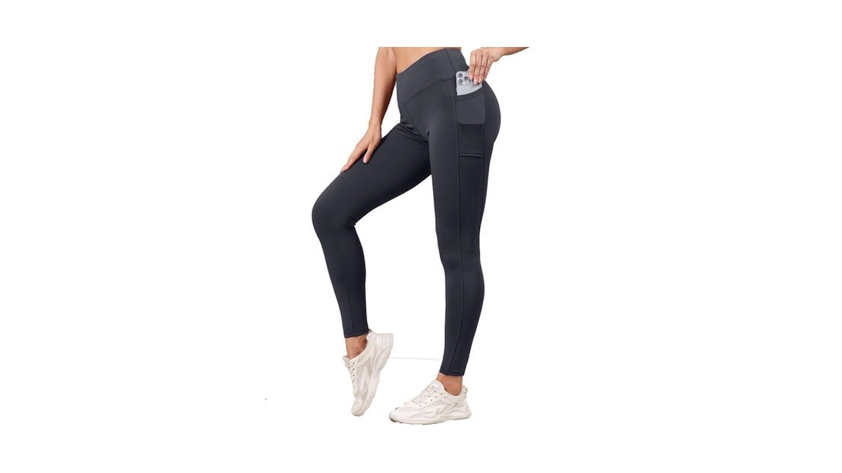 Pobodo High Waisted Tummy Control Yoga Pants With Pockets -