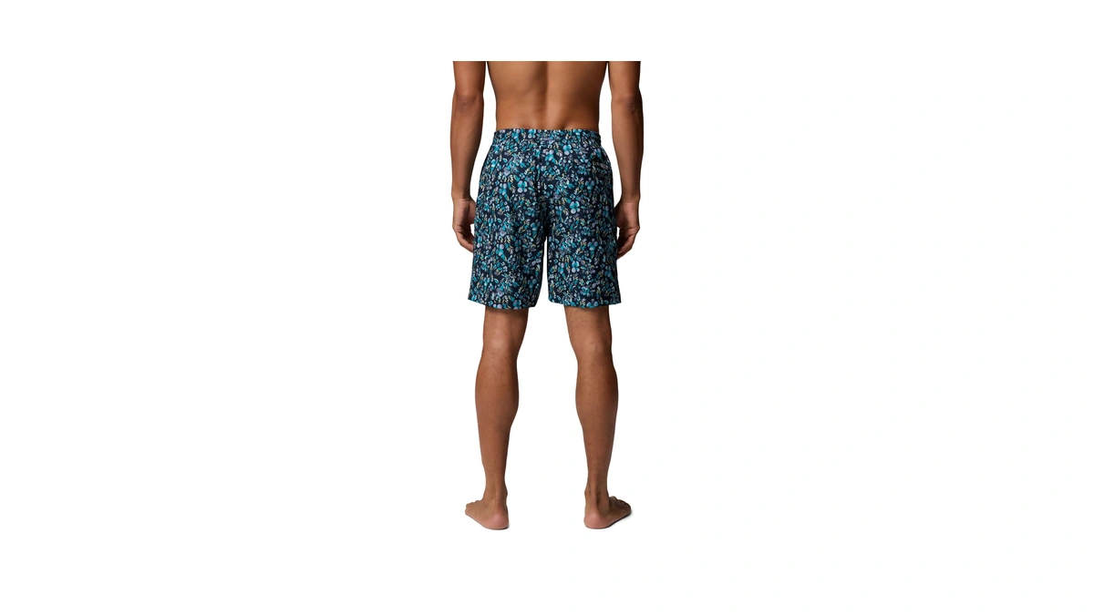 Columbia Men's Pfg Rambler Printed Water Short, Ocean Teal Tropica,