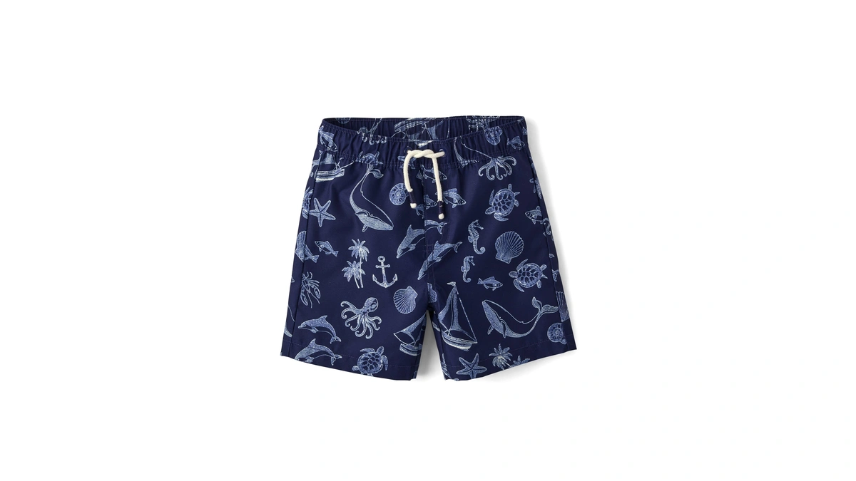 Gymboree,boys,and Toddler Swim Trunks,blue Sea,7