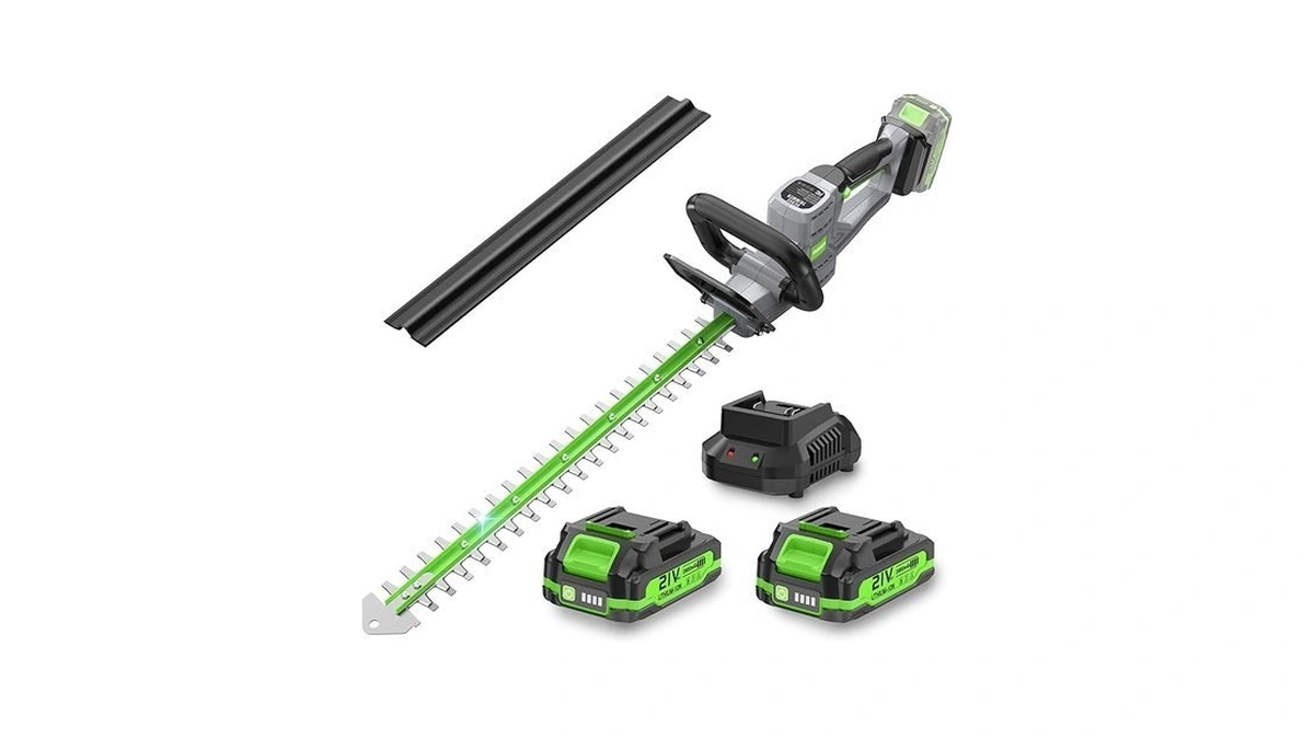 Hedge Trimmer Cordless 22" - 21v Powerful Electric Hedge Trimmer