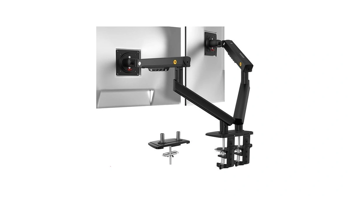 Nb Smoovex™ Dual Monitor Mount, Dual Monitor Stand Fits Up