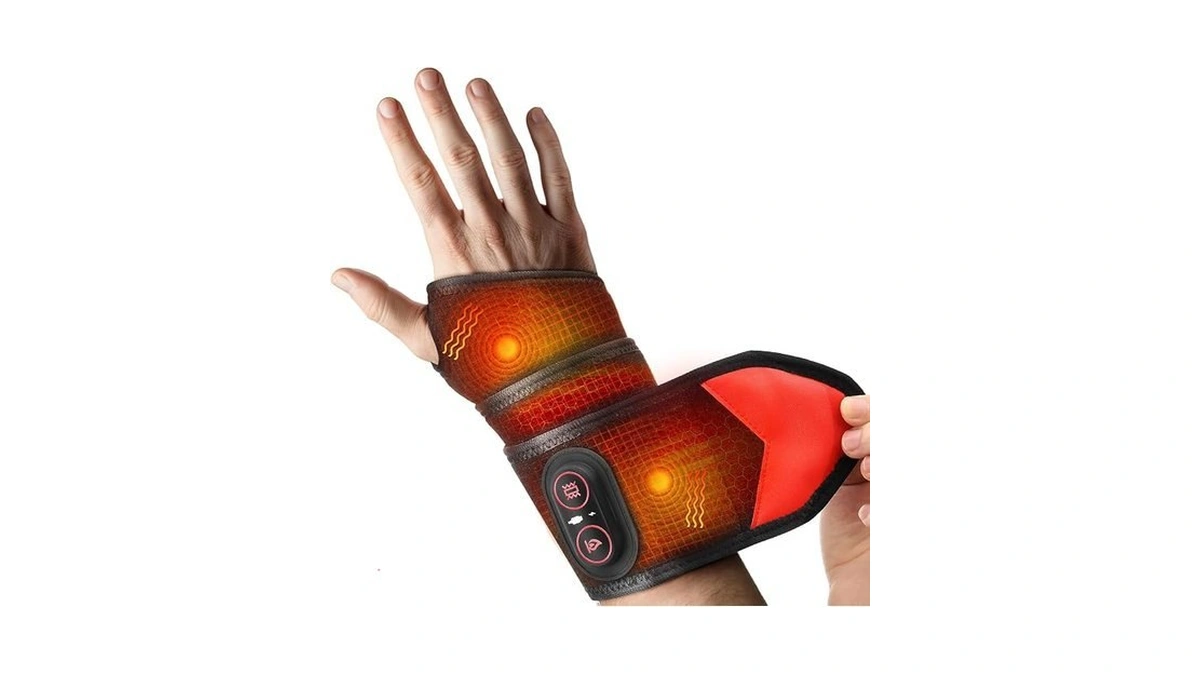 Cordless Wrist Hand Heating Pad Massage For Pain Relief, Rechargeable