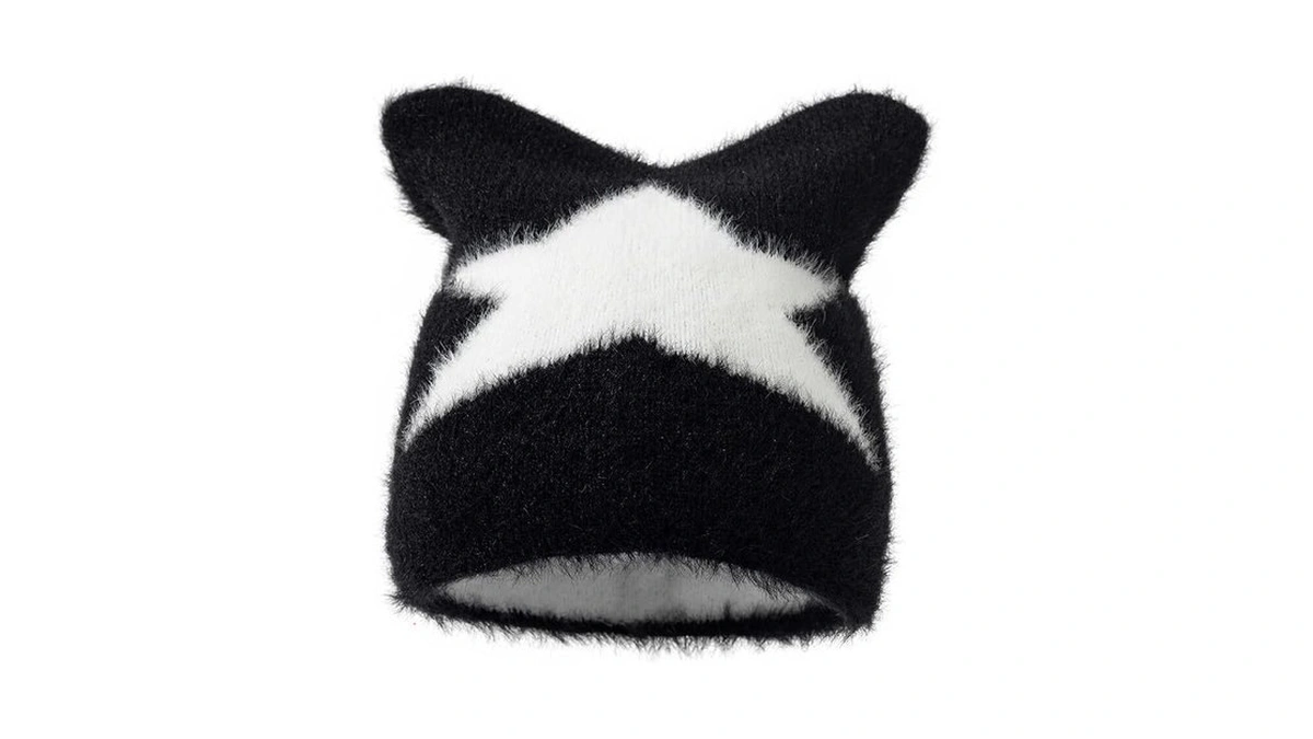 Cute Beanies For Women Fluffy Fuzzy Hats Kawaii Cat Ear