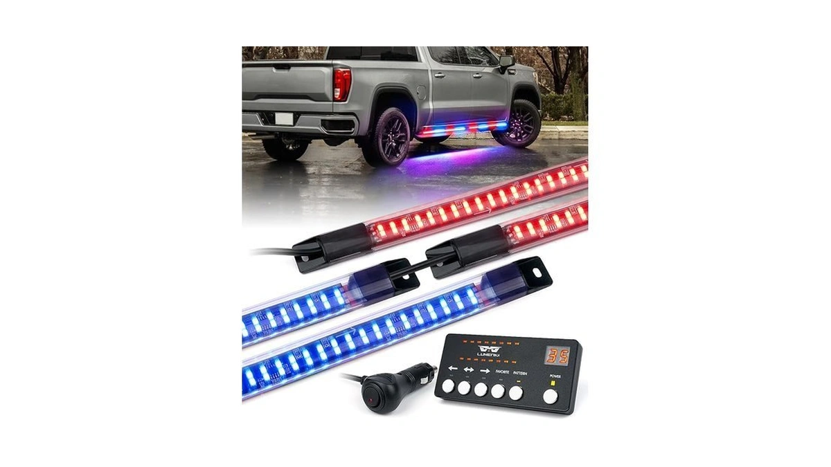 Lumenix 70 Inch Emergency Running Board Rigid Strobe Lights Strip