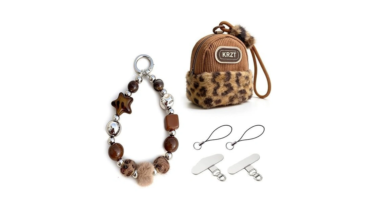 Yononic Beaded Phone Charm And Small Coin Purse Kit, Cell
