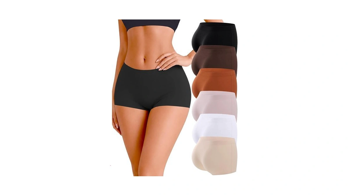 Sth Big Womens Boy Shorts Underwear Seamless Soft Stretch No