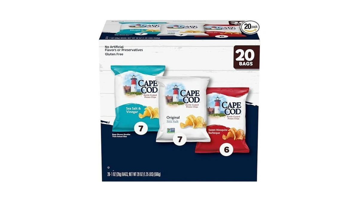 Cape Cod Variety Pack Chips, 20 Count 1 Oz