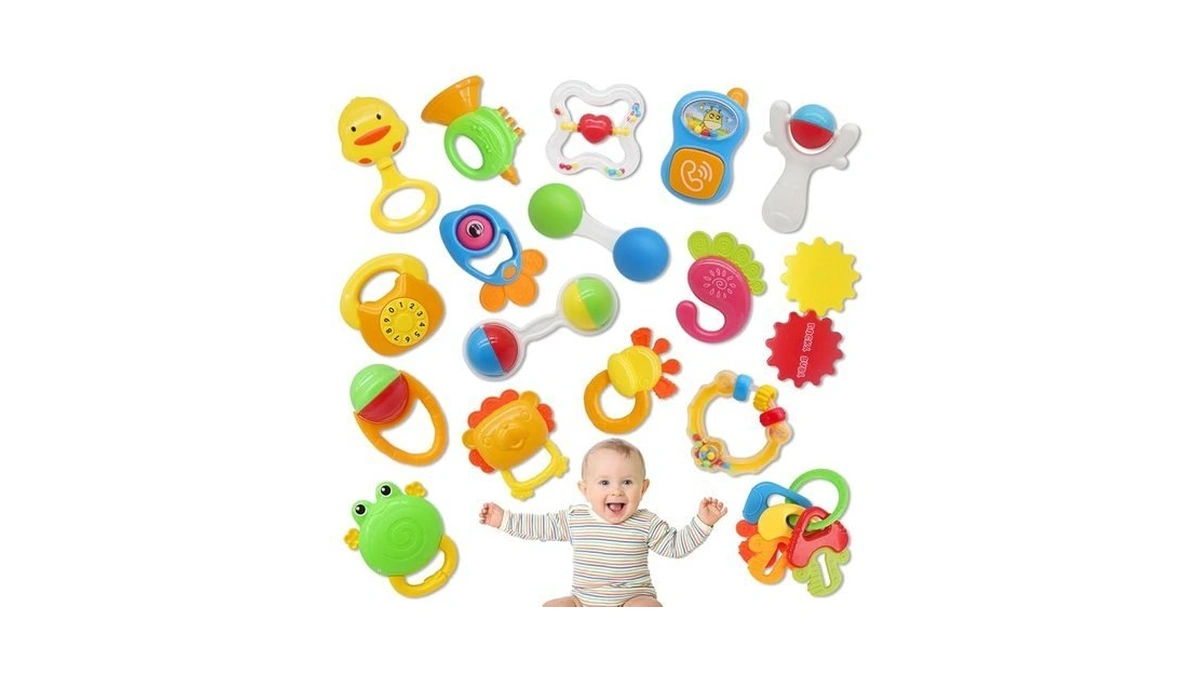 Ruidya 20pcs Baby Rattles Toys Set, Baby Toys 3-6 Months,