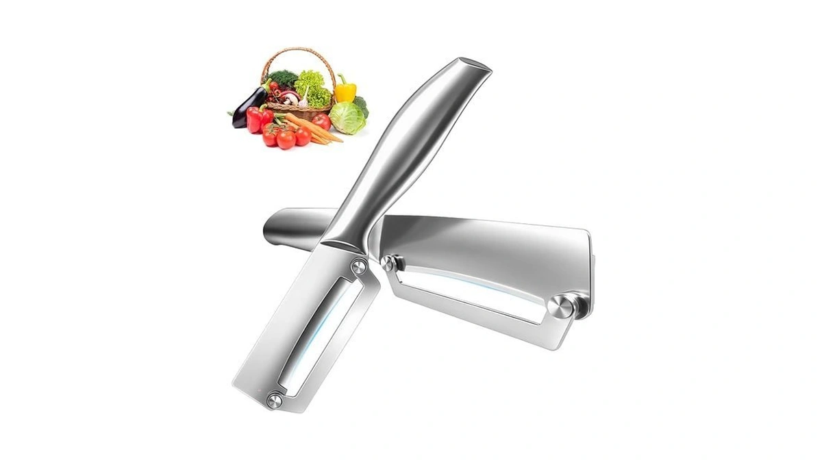 Vegetable Peelers For Kitchen, All-stainless Steel Potato Peeler With Ergonomic