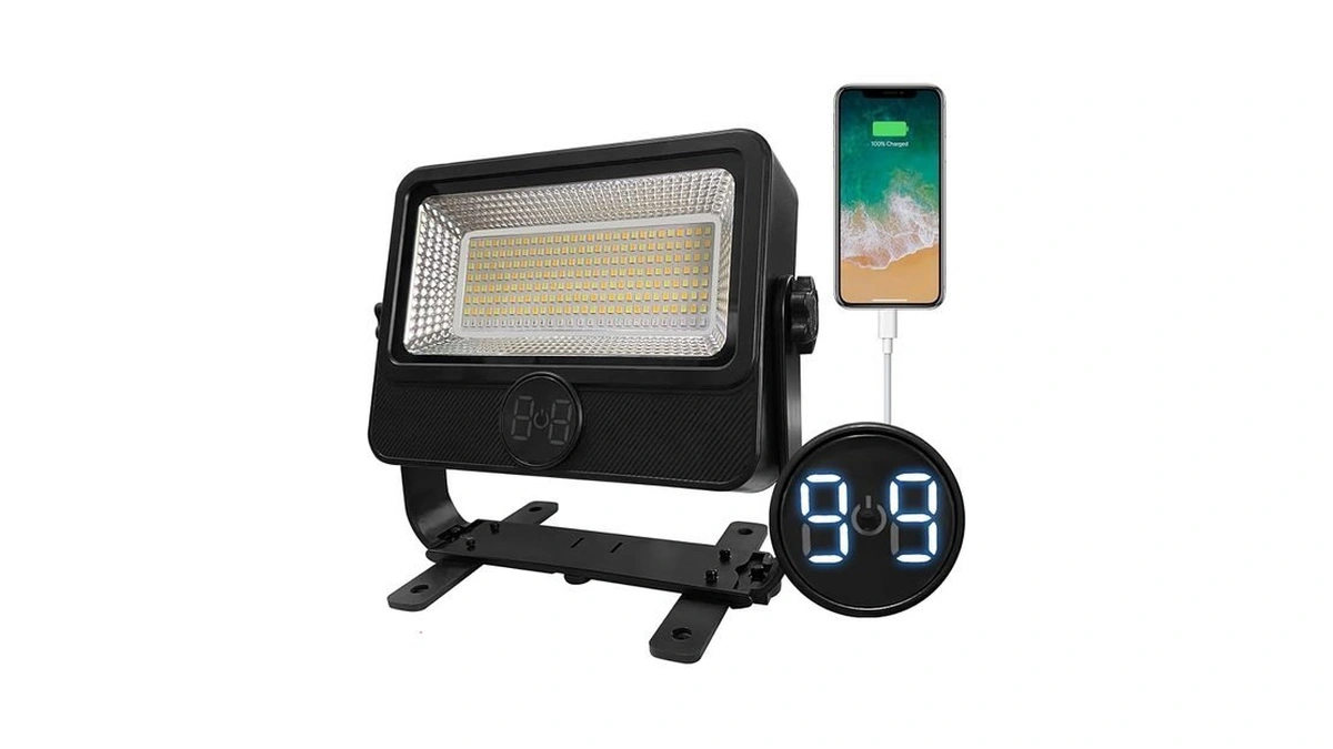 Watfal 70w Solar Rechargeable Work Light 7000lm, 232 Leds, 3600mah,