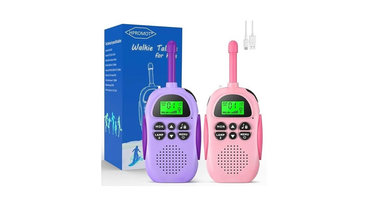 Hpromot Walkie Talkies For Kids Rechargeable Toys For Ages 5-7