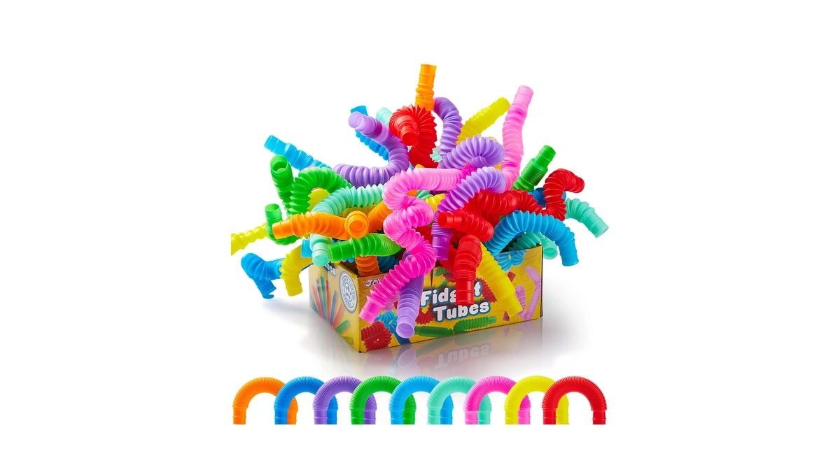 Joyin 18 Pack Pop Tubes, Sensory Toys (small) Fidget Toys
