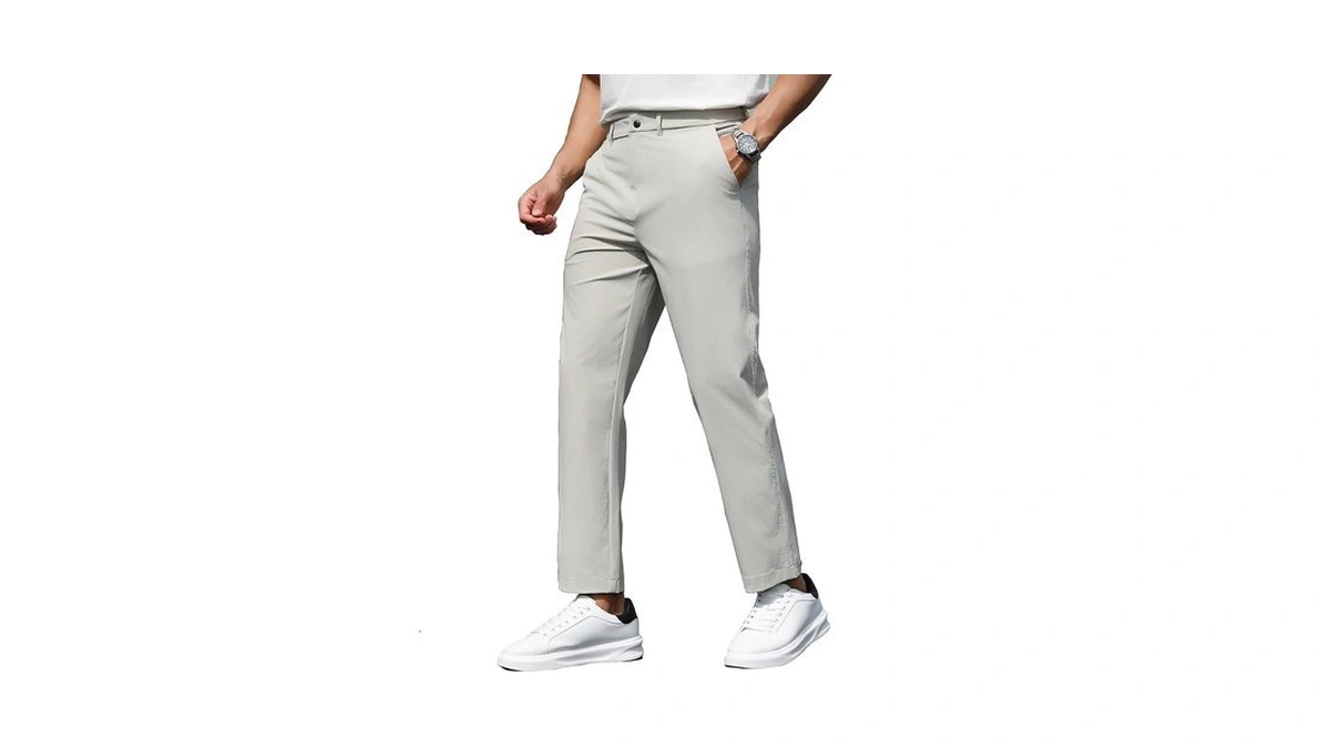 Sheenhide Mens Golf Pants Stretch Quick Dry Casual Pants With