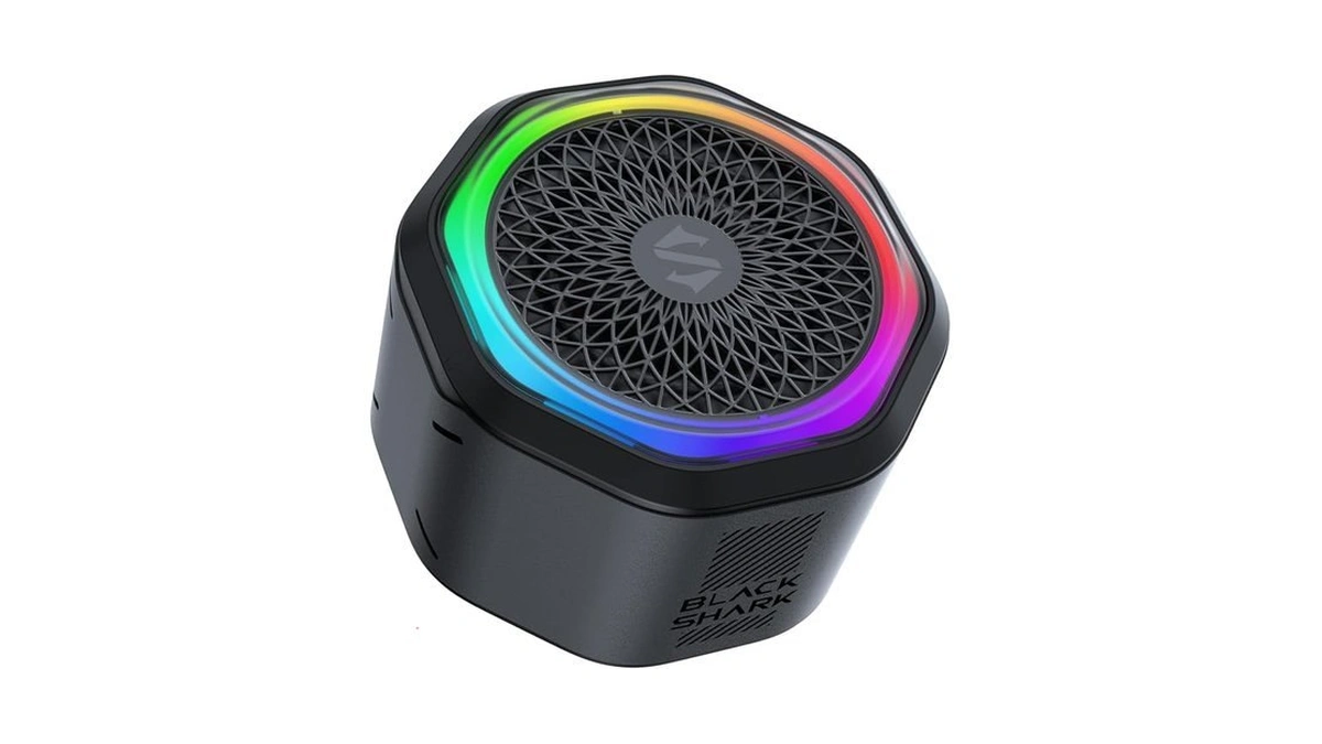 Black Shark Magnetic Phone Stand Bluetooth Speaker, Mini Portable Wireless