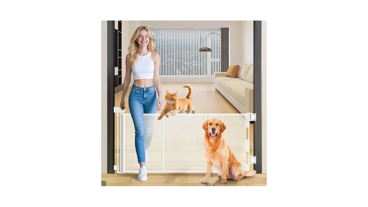 23.6" H Short Dog Gate Puppy Gate Pet Fence To