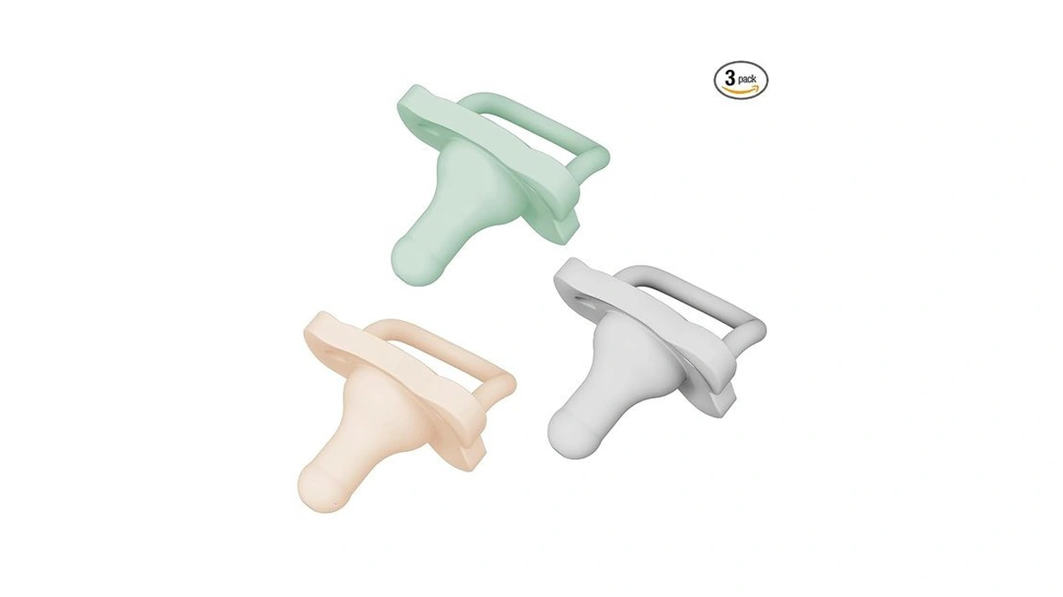 Dr. Brown's Happypaci 100% Silicone Baby Pacifier, Contoured One-piece Design,