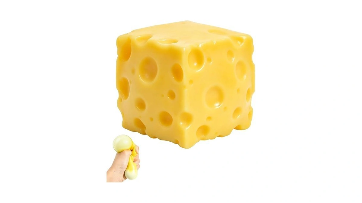 Cheese Squishy 2.4 Inch Stress Relief Slow Rising Squeeze Toy