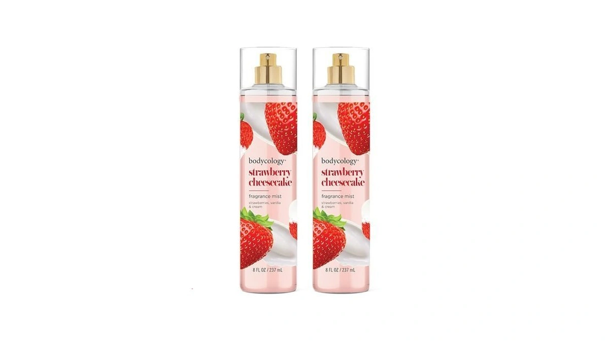 Bodycology Long-lasting Fragrance Body Mist, Strawberry Cheesecake, 8 Fl Oz