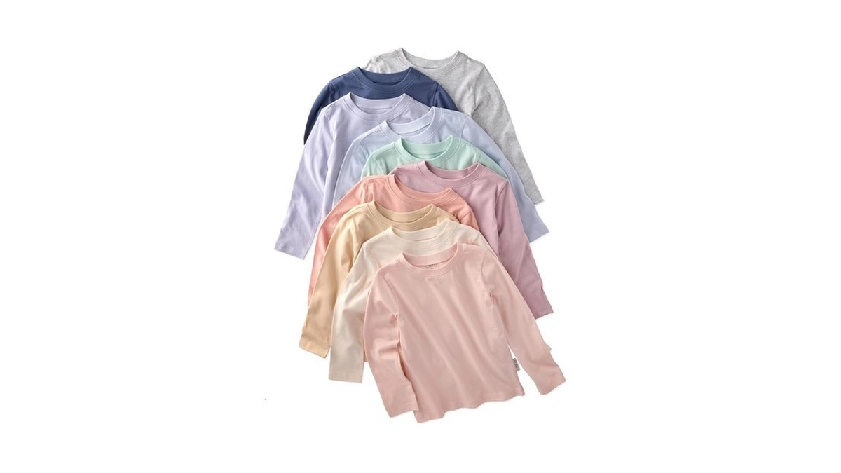 Butterblu London 10-pack Long Sleeve T-shirts​ 100% Organic For Boys