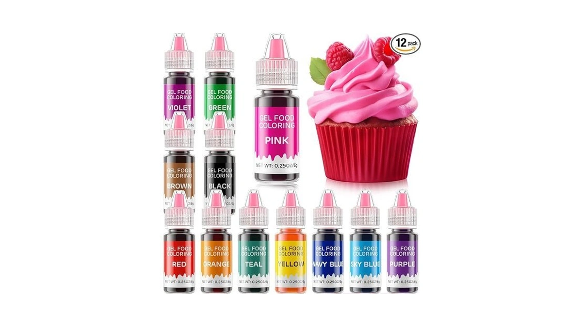 Gel Food Coloring 12 Colors Set For Cake Decorating,cherrysea Edible